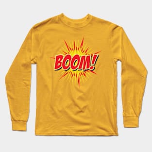 comic bubble boom Long Sleeve T-Shirt